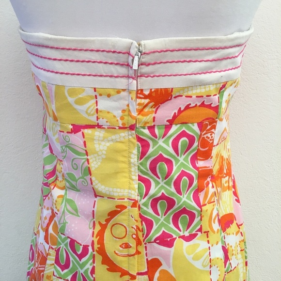 Lilly Pulitzer Strapless Dress size 4 - Picture 6 of 8